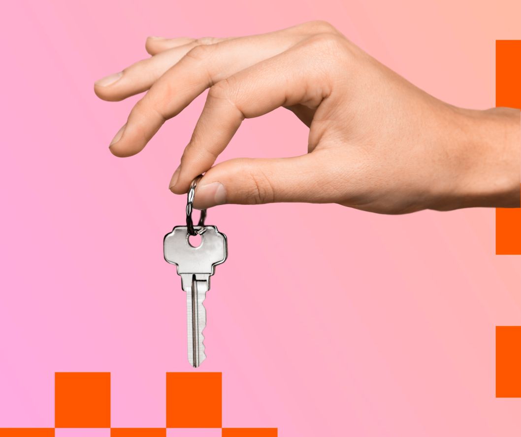 Hand with key