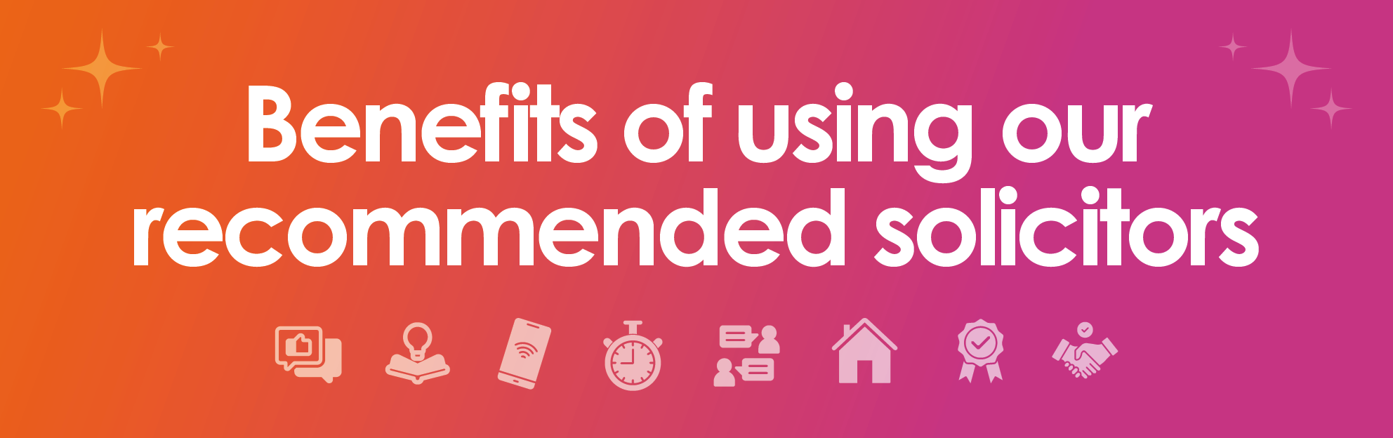 Benefits of using solicitors banner