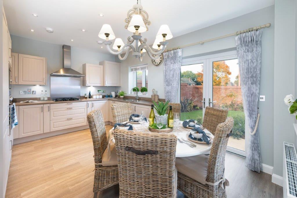 Kitchen with dining table