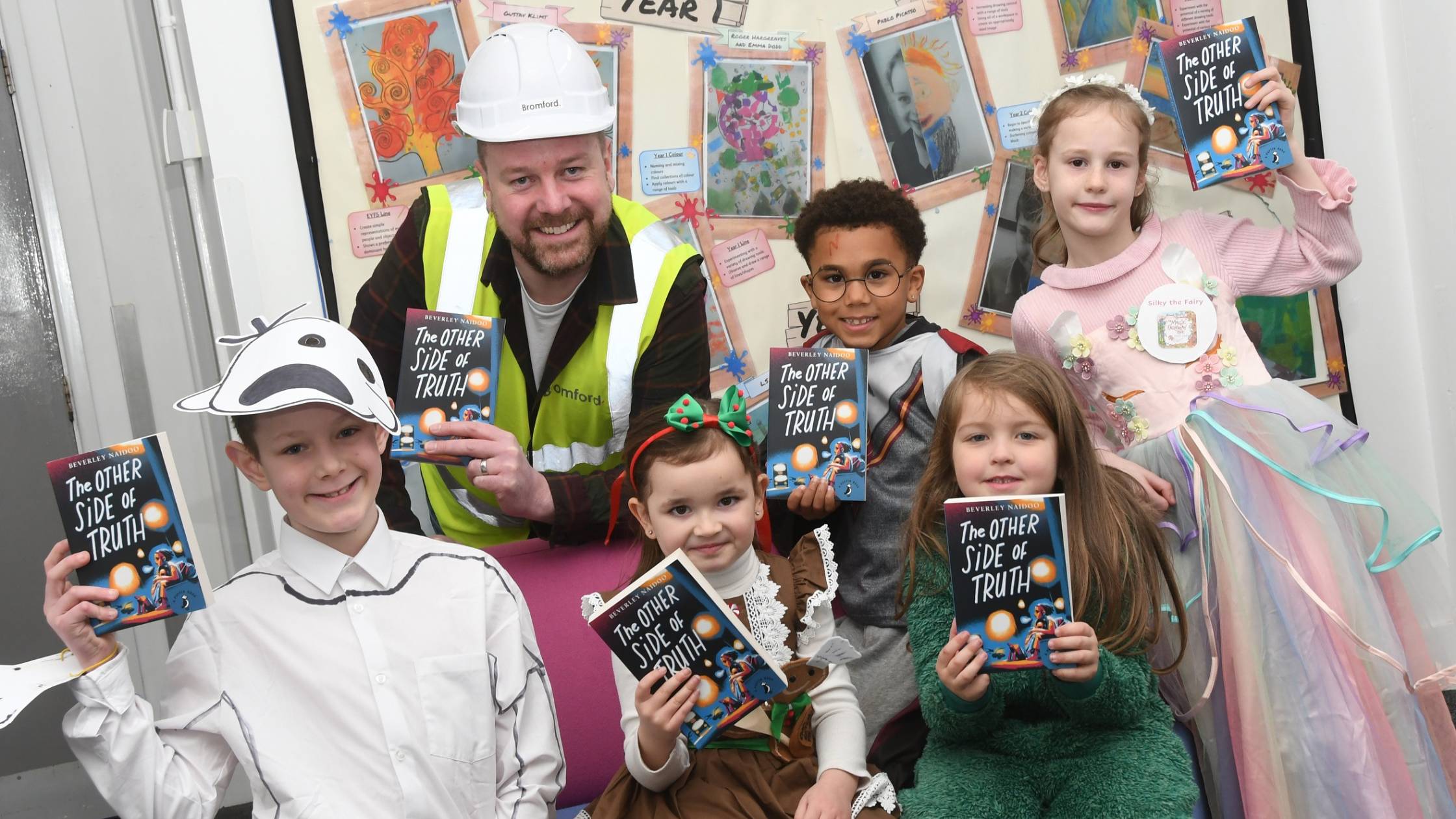 School children in fancy dress for World Book Day